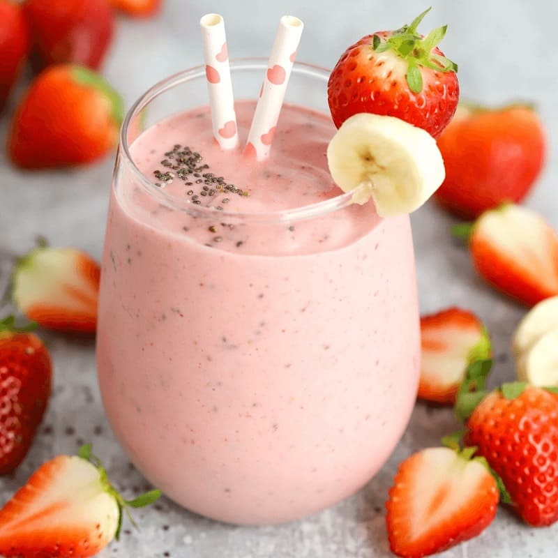 strawberry banana smoothie