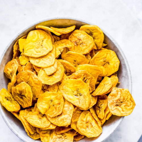 HOW TO FRY PLANTAIN CHIPS WITH HONEY