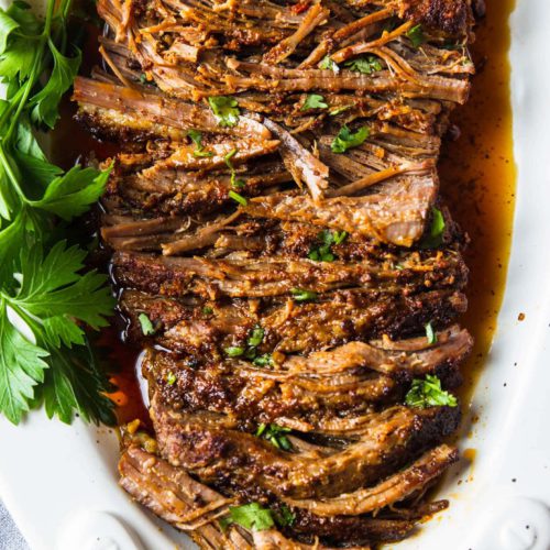 Slow Cooked Oven Roasted Beef Brisket