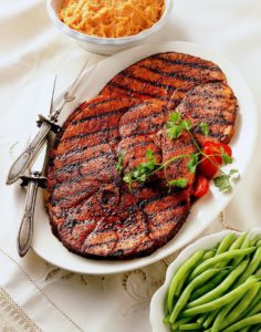 Southwest Grilled Ham Steaks Pork Recipes Weber Grills 1