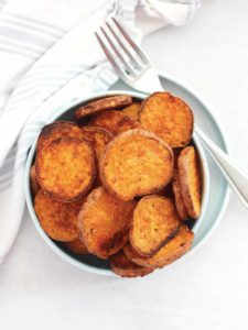 Baked Sweet Potato Slices with Paprika