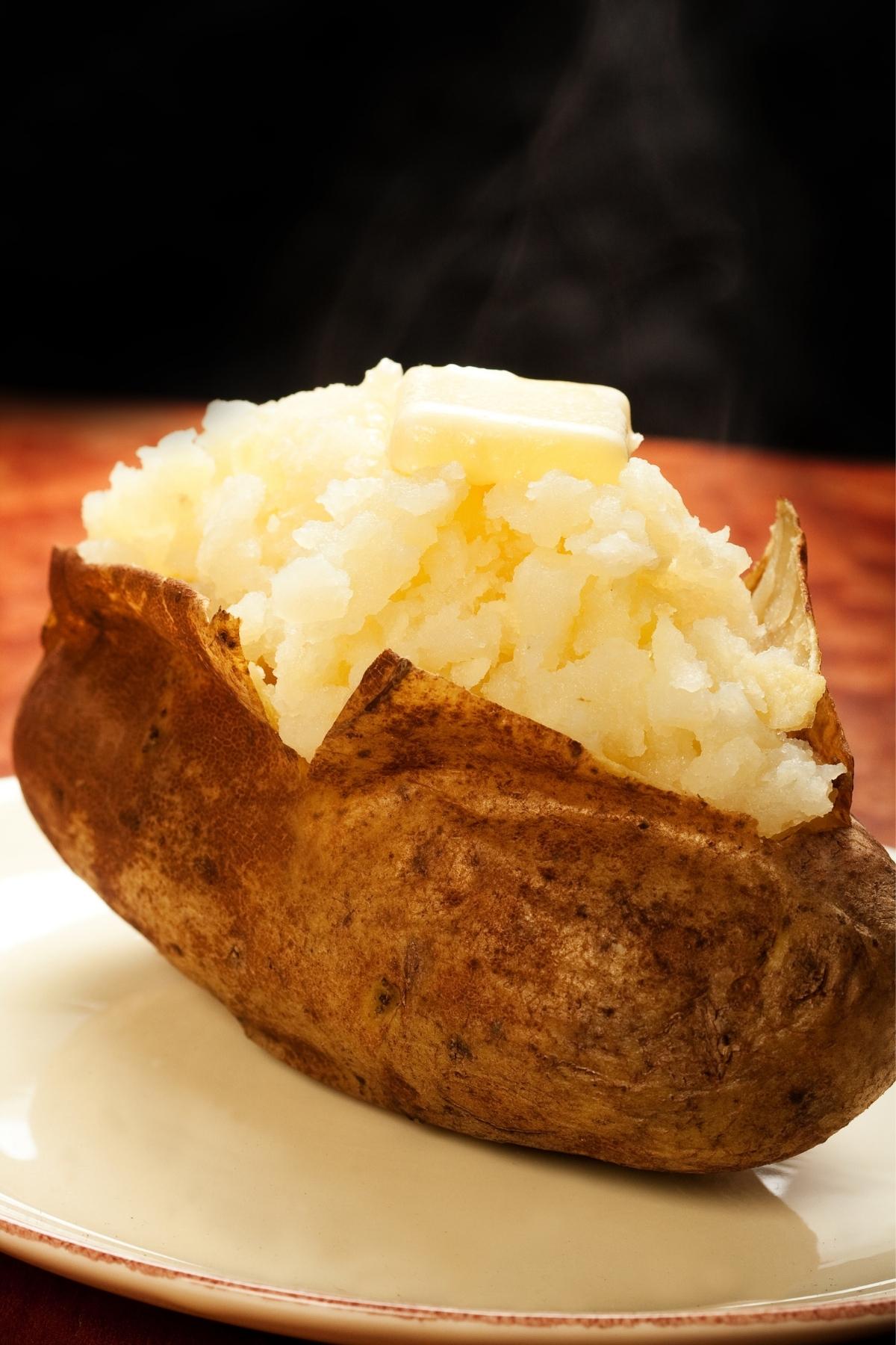 Baked potato without foil