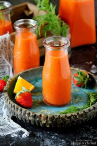 Carrot Strawberry Orange Smoothie