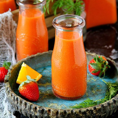 Carrot Strawberry Orange Smoothie