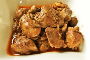 Chicken liver stew