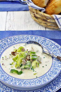 Leek Cheese Soup a creamy and hearty German soup 1