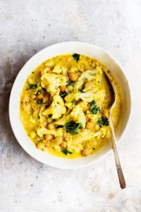 Golden Cauliflower Stew with Chickpeas