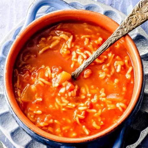 Tomato rice soup